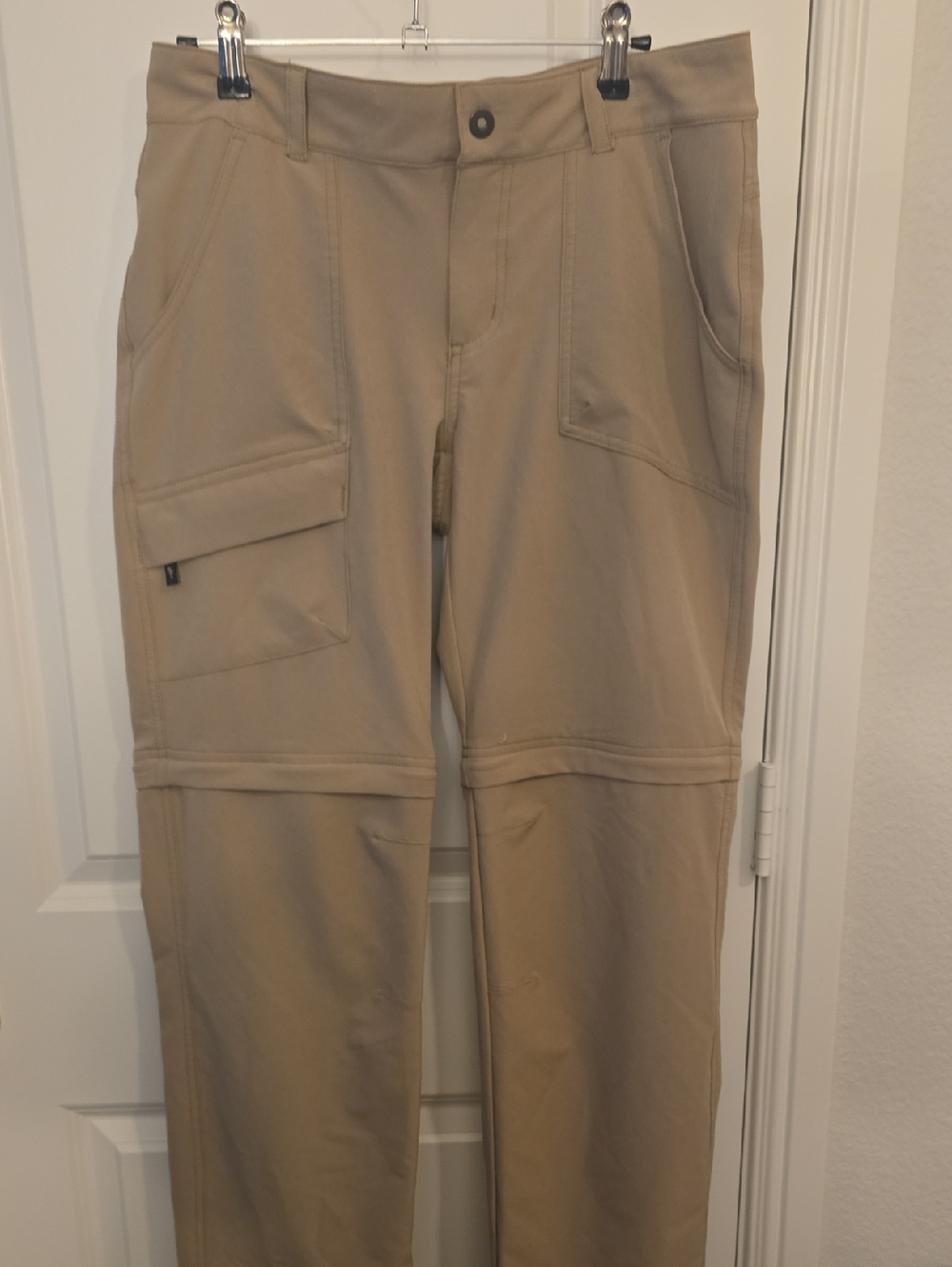 Columbia Women's Tan Convertible Zip-Off Cargo Pants